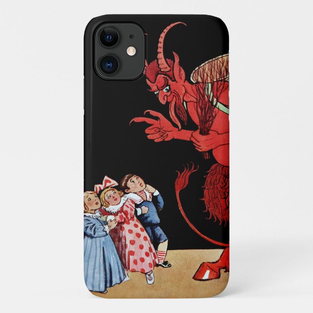 Funda De Case-Mate Para iPhone El espeluznante arte del demonio Krampus (Reverso)