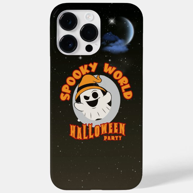 Funda De Case-Mate Para iPhone El espeluznante mundo de Halloween | (Reverso)