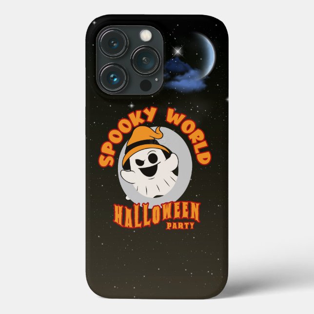 Funda De Case-Mate Para iPhone El espeluznante mundo de Halloween | (Reverso )