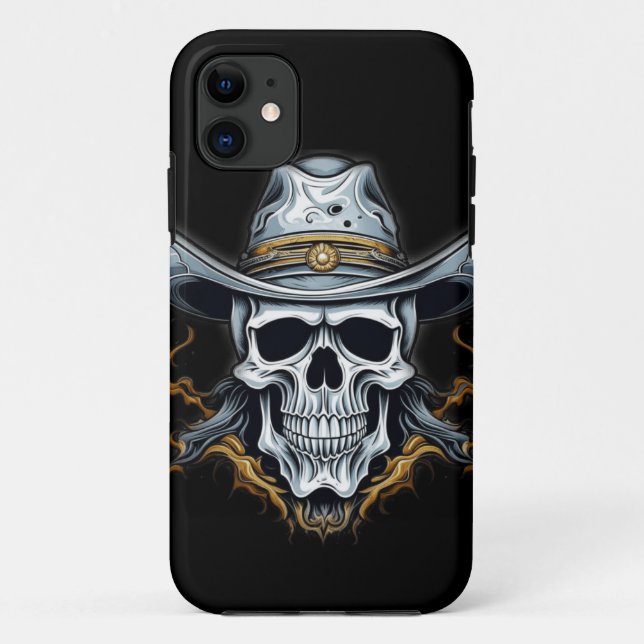 Funda De Case-Mate Para iPhone El esqueleto de Cowboy (Reverso)