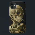 Funda Para iPhone 11 El esqueleto Vincent Van Gogh con un cigarrillo en<br><div class="desc">El esqueleto de Vincent Van Gogh con un estuche de teléfono de Bella Artes de venado de cigarrillos en llamas</div>