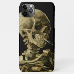 Funda Para iPhone 11 Pro Max El esqueleto Vincent Van Gogh con un cigarrillo en