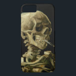 Funda Para iPhone 8/7 El esqueleto Vincent Van Gogh con un cigarrillo en<br><div class="desc">Esqueleto de Vincent Van Gogh con estuche de teléfono de Bella Artes de época quemada</div>