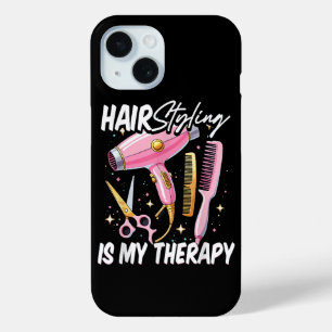 Funda Para iPhone 15 El estilista de cabello es mi terapia