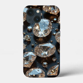 Funda Para iPhone 13 Mini El estuche Diamond iPhone se ve como un verdadero 