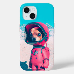 Funda Para iPhone 15 El estuche Little Astronaut Dog 3D Art iPhone / iP