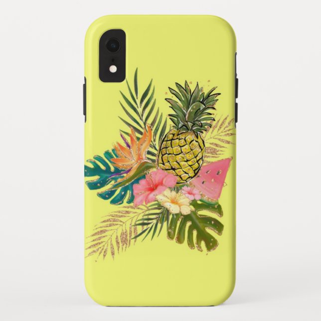 Funda De Case-Mate Para iPhone El estuche para iPhone de Tropics Funda-Mate (Reverso)