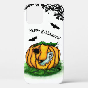 Funda Para iPhone 12 El fantasma de Halloween , Bat , Ghost y Spider