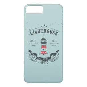 Funda Para iPhone 8 Plus/7 Plus El faro me dirige el poster casero