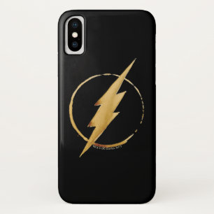 Funda Para iPhone X El Flash   Emblema del pecho amarillo