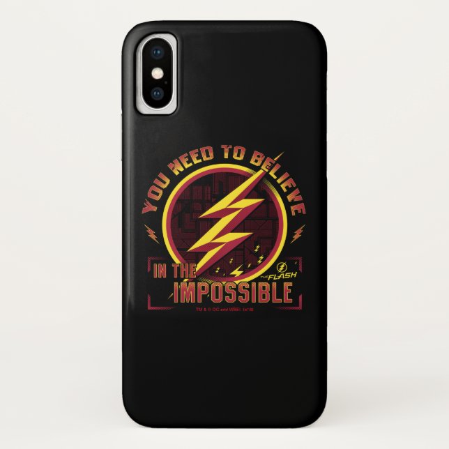 Funda De Case-Mate Para iPhone El Flash | Necesita Creer En Lo Imposible (Reverso)