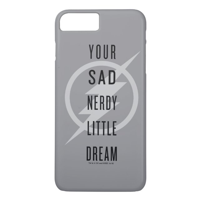 Funda De Case-Mate Para iPhone El Flash | "Tu triste Nerdy Pequeño Sueño" (Reverso)