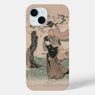 Funda Para iPhone 15 El florecimiento del cerezo en primavera en el Uki