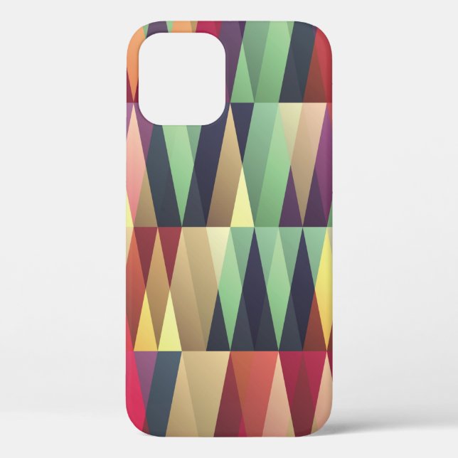 Funda De Case-Mate Para iPhone El fondo sin igual con muchos trianglesstreet, art (Reverso )