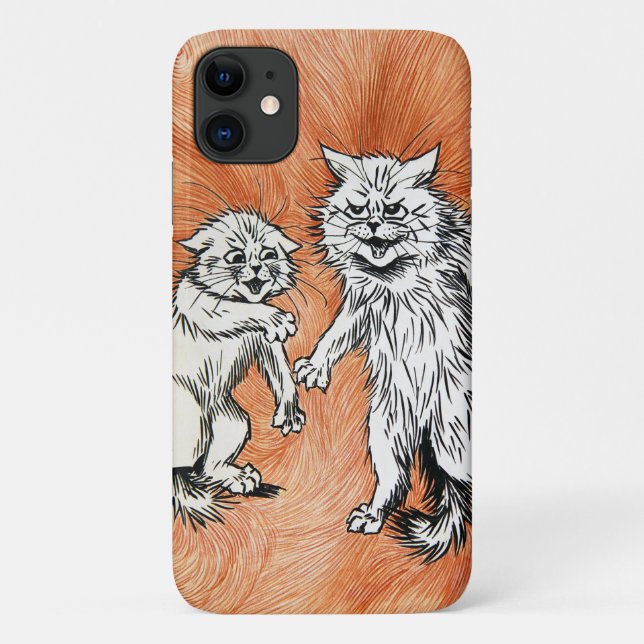Funda De Case-Mate Para iPhone El fuego de la mente, Louis Wain (Reverso)
