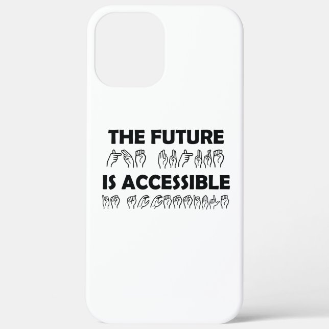 Funda De Case-Mate Para iPhone El futuro es lenguaje de Rótulo ASL accesible (Reverso )