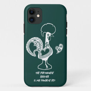 Funda Para iPhone 11 El gallo portugués es mi mascota favorito