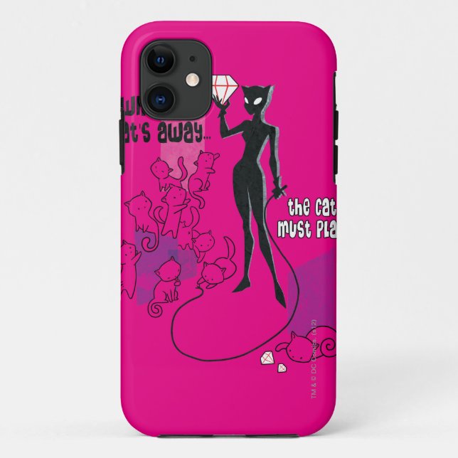 Funda De Case-Mate Para iPhone El gato debe reproducirse (Reverso)
