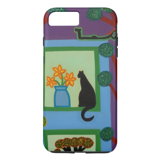 Funda De Case-Mate Para iPhone El gato del creciente oblicuo 2008 (Reverso)