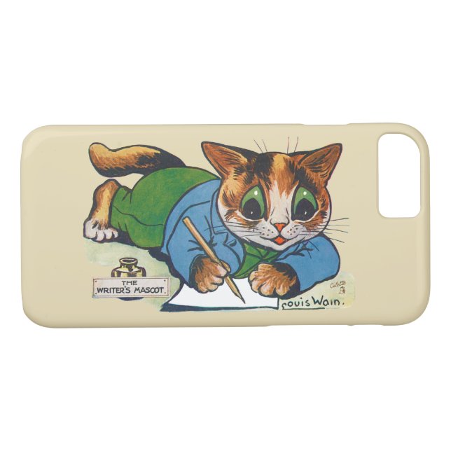 Funda De Case-Mate Para iPhone El gato mascota del escritor, Louis Wain (Reverso (horizontal))