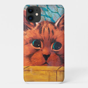 Funda Para iPhone 11 El gato se asomó a la pared, Louis Wain