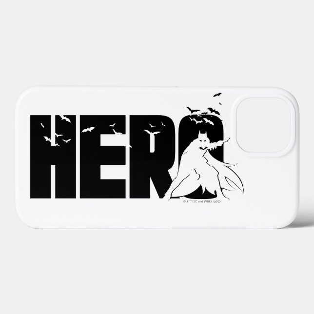 Funda De Case-Mate Para iPhone El gráfico "Héroe" de Batman (Reverso (Horizontal))