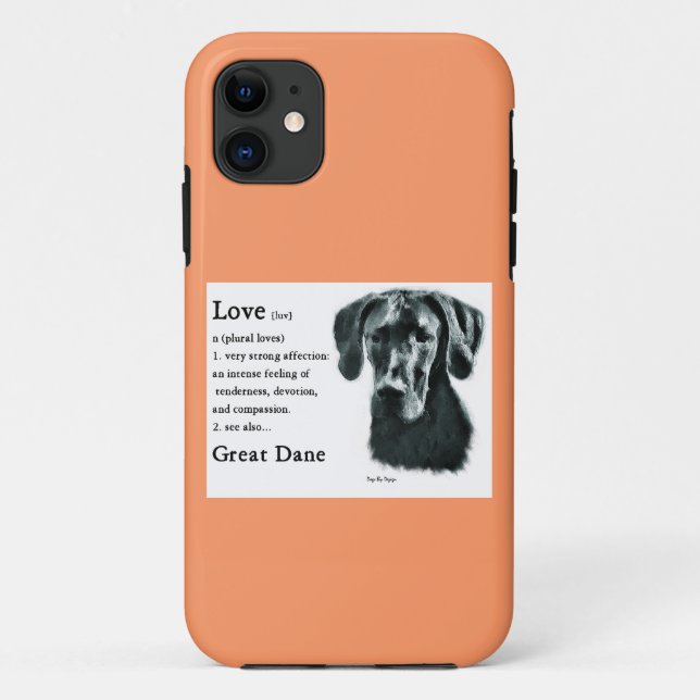 Funda De Case-Mate Para iPhone El gran amor danés es (Reverso)