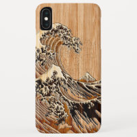 El gran estilo de entrada de madera de la ola de H