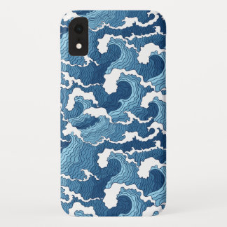 Funda Para iPhone XR El gran patrón azul de ola