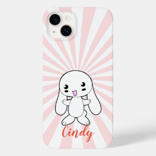 Funda Para iPhone 14 Plus De Case-Mate El gran Personalizado de Kawaii Bunny (rosado)