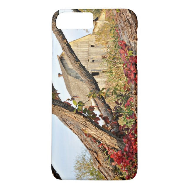 Funda De Case-Mate Para iPhone El granero de Michigan en otoño (Reverso)