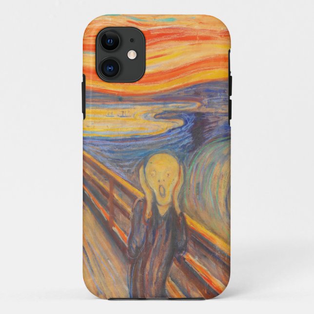 Funda De Case-Mate Para iPhone El grito de Edvard Munch (Reverso)