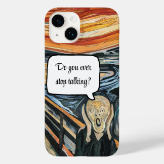 Funda Para iPhone 14 De Case-Mate El grito de Edvard Munch sobre la burbuja del disc