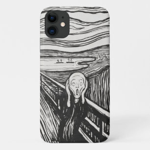 Funda Para iPhone 11 El Grito por Edvard Munch Blanco y Negro