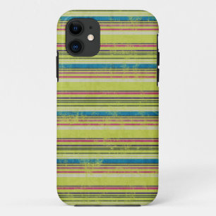 Funda Para iPhone 11 El Grunge colorido raya la caja del iPhone 5