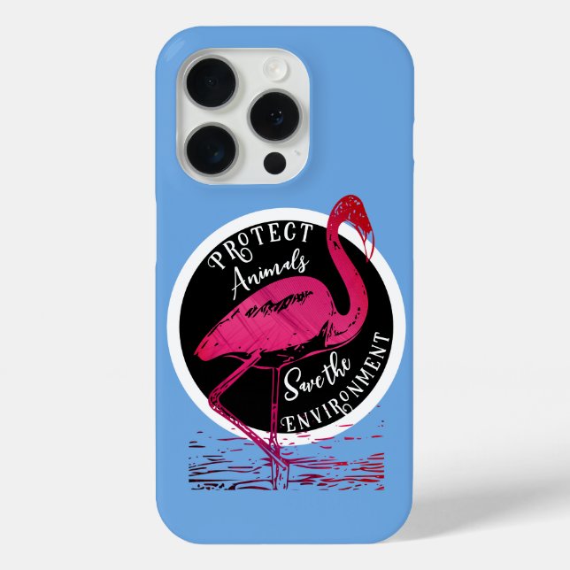 Funda De Case-Mate Para iPhone El guardián del flamingo (Reverso )