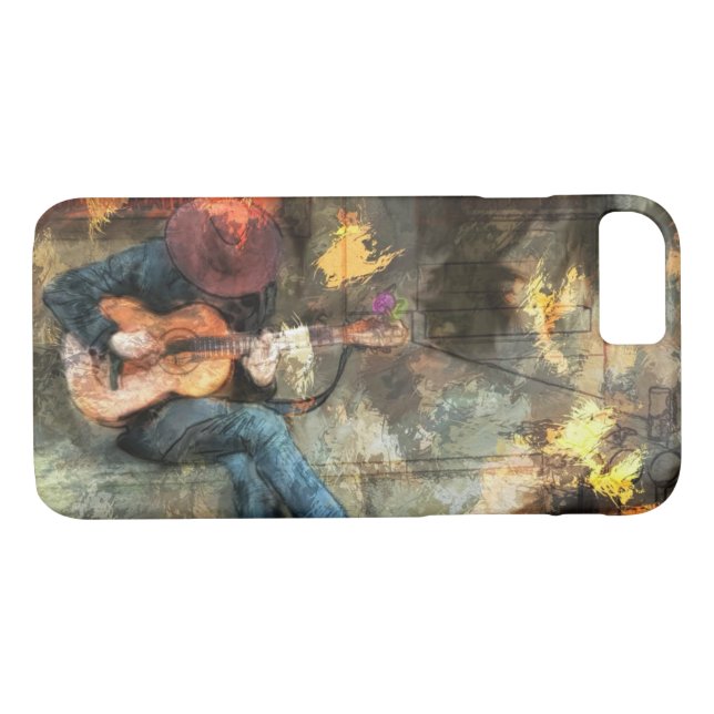 Funda De Case-Mate Para iPhone El guitarrista (Reverso (horizontal))
