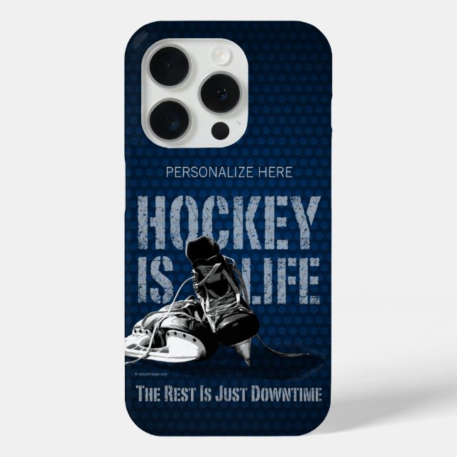 Funda De Case-Mate Para iPhone El hockey es vida (Reverso )