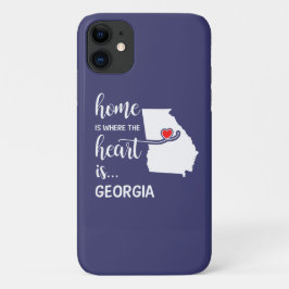Funda Para iPhone 11 El hogar de Georgia es donde está el corazón