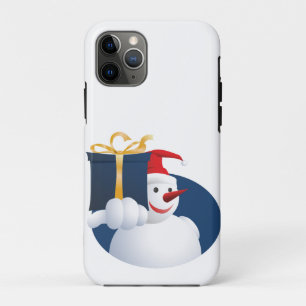 Funda Para iPhone 11 Pro El hombre de nieve entrega un regalo...