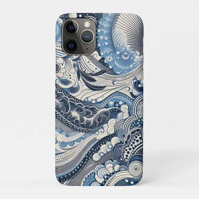 Funda De Case-Mate Para iPhone El Home Studio Indigo Bloom (Reverso)