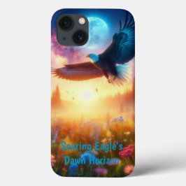 Funda Para iPhone 13 El horizonte del alba del águila se eleva