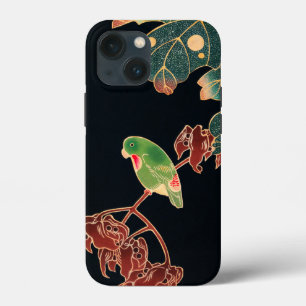 Funda Para iPhone 13 Mini El ilustracion japonés de pájaros coloridos y parq