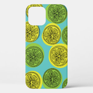 Funda Para iPhone 12 El ilustracion vintage se corta con limón.