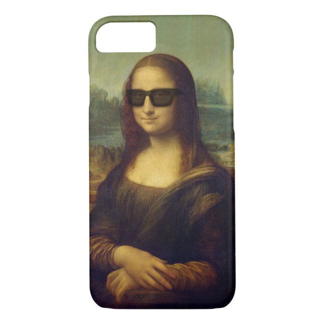 Funda De Case-Mate Para iPhone El inconformista sombrea da Vinci Mona Lisa (Reverso)
