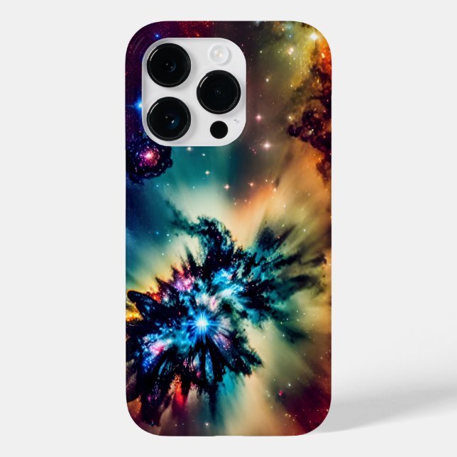 Funda De Case-Mate Para iPhone El índigo cósmico explotó hipnotizante paisaje esp (Reverso )