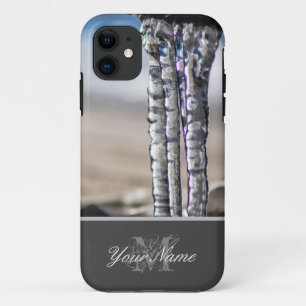 Funda Para iPhone 11 El invierno frío con largas bicicletas de cristal.