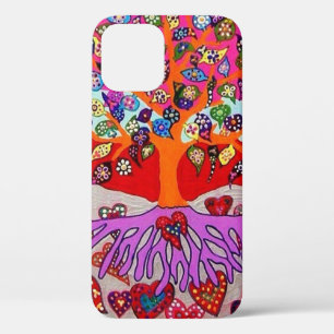 Funda Para iPhone 12 El iPhone 12 Mi Corazón Flores Por Ti Árbol De V