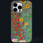 Funda Para iPhone 14 Pro Max De Case-Mate El jardín de la granja Gustav Klimt con girasoles<br><div class="desc">Farm Garden de Gustav Klimt con Funda-Mate de Sunflowers iPhone 14 Pro Max Funda.</div>