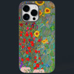 Funda Para iPhone 14 Pro Max De Case-Mate El jardín de la granja Gustav Klimt con girasoles<br><div class="desc">Farm Garden de Gustav Klimt con Funda-Mate de Sunflowers iPhone 14 Pro Max Funda.</div>